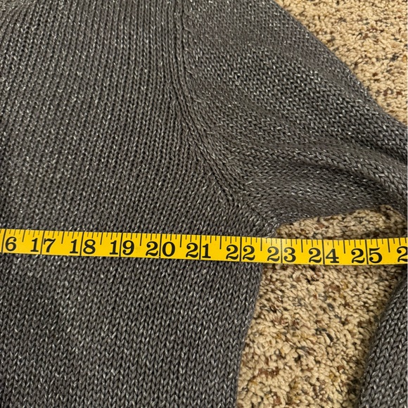 J Jill XL Gray Metallic Sweater - Picture 4 of 7